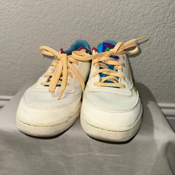 Reebok Club C Revenge+Jelly Belly Men’s White Lifestyle Sneakers Shoes Size 9.5 - Picture 7 of 11